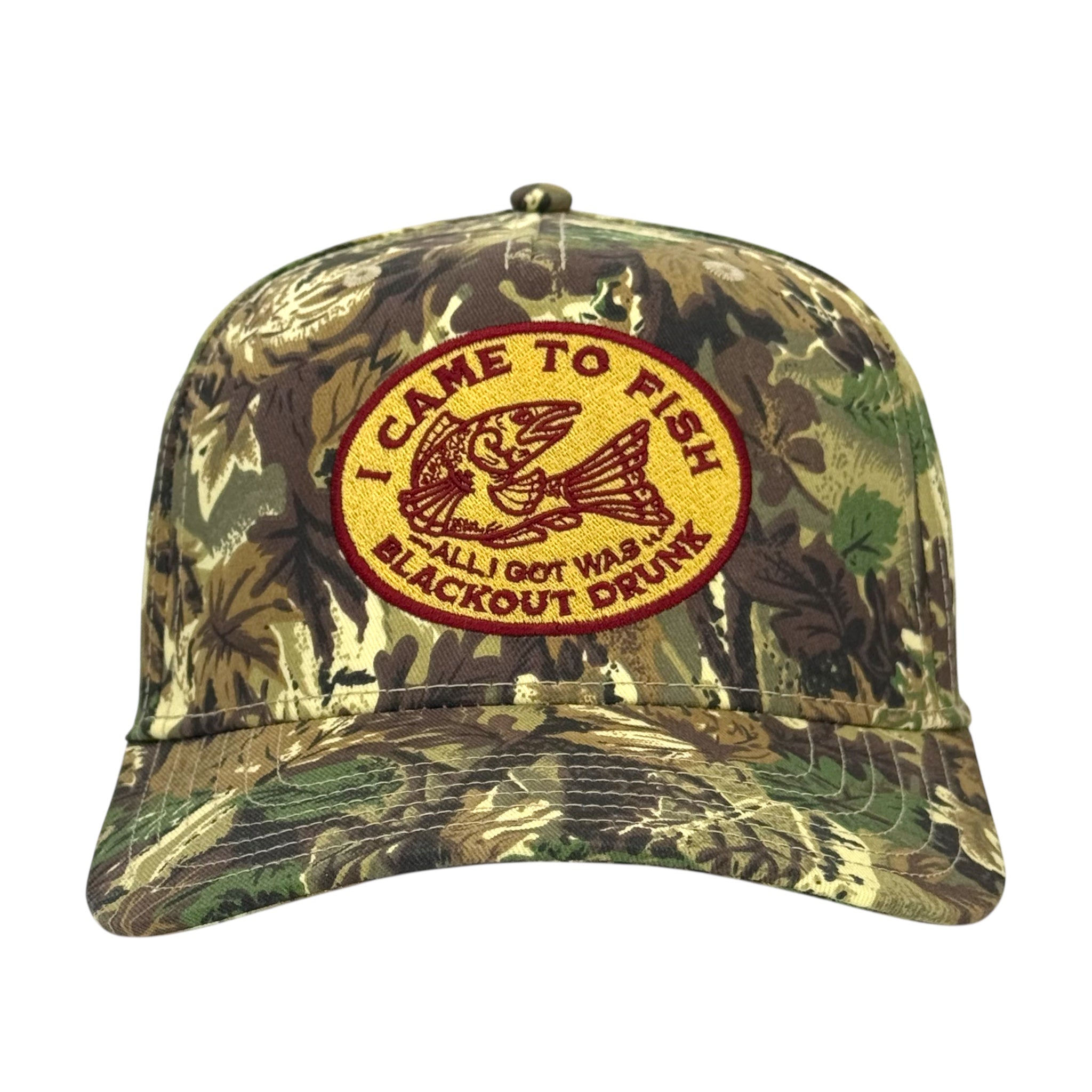 I Came to Fish Camo Hat Custom Embroidered