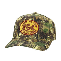 I Came to Fish Camo Hat Custom Embroidered