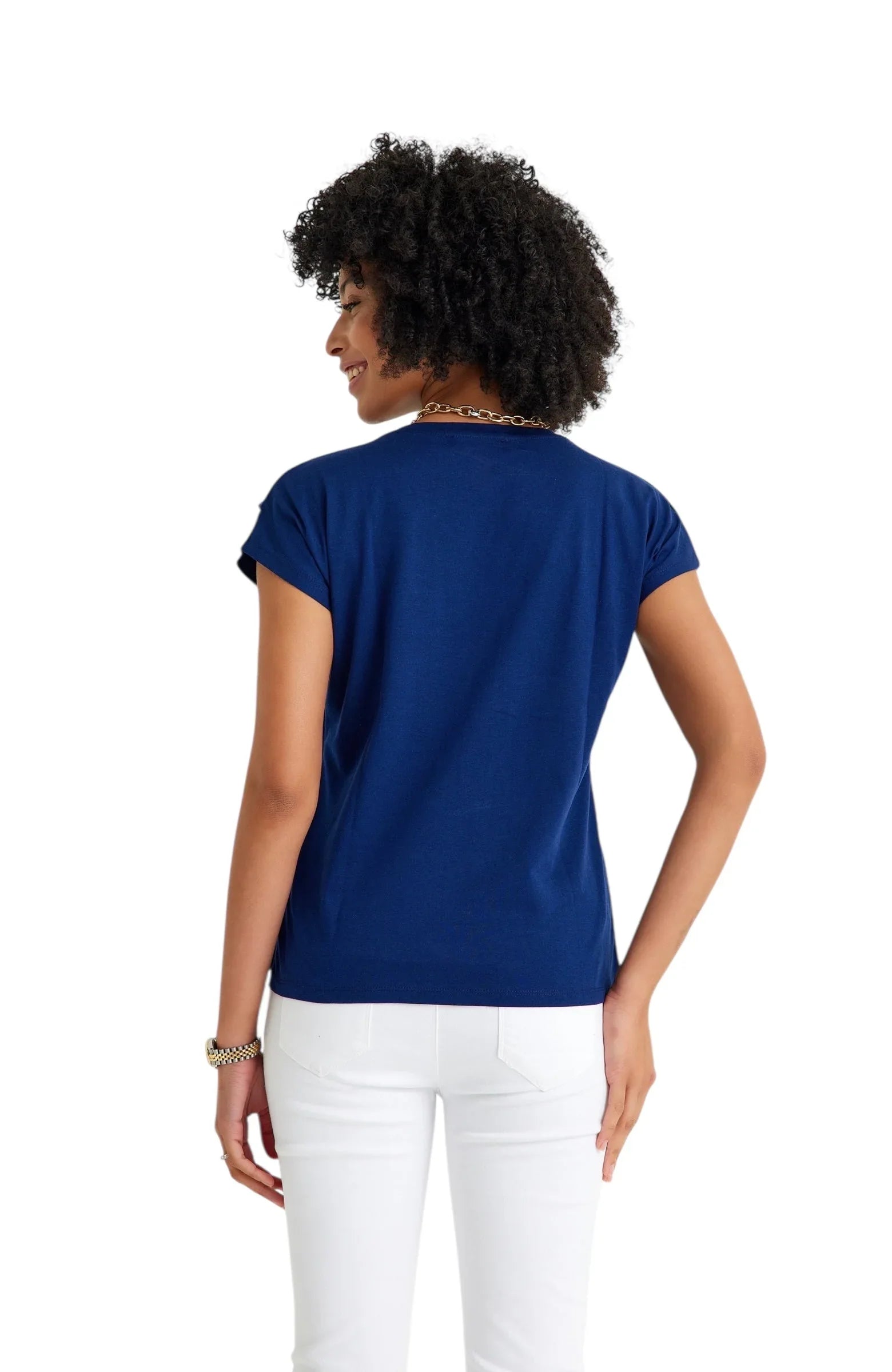 Handy Crossover Short Sleeve Cotton Maternity/Nursing Top - BIG FRENCHIES