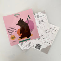The Unofficial "Brown Bear, Brown Bear" Hindi Sticker Packet (With AUDIO) - BIG FRENCHIES