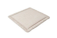 Beige Gingham Padded Baby Play Mat - BIG FRENCHIES