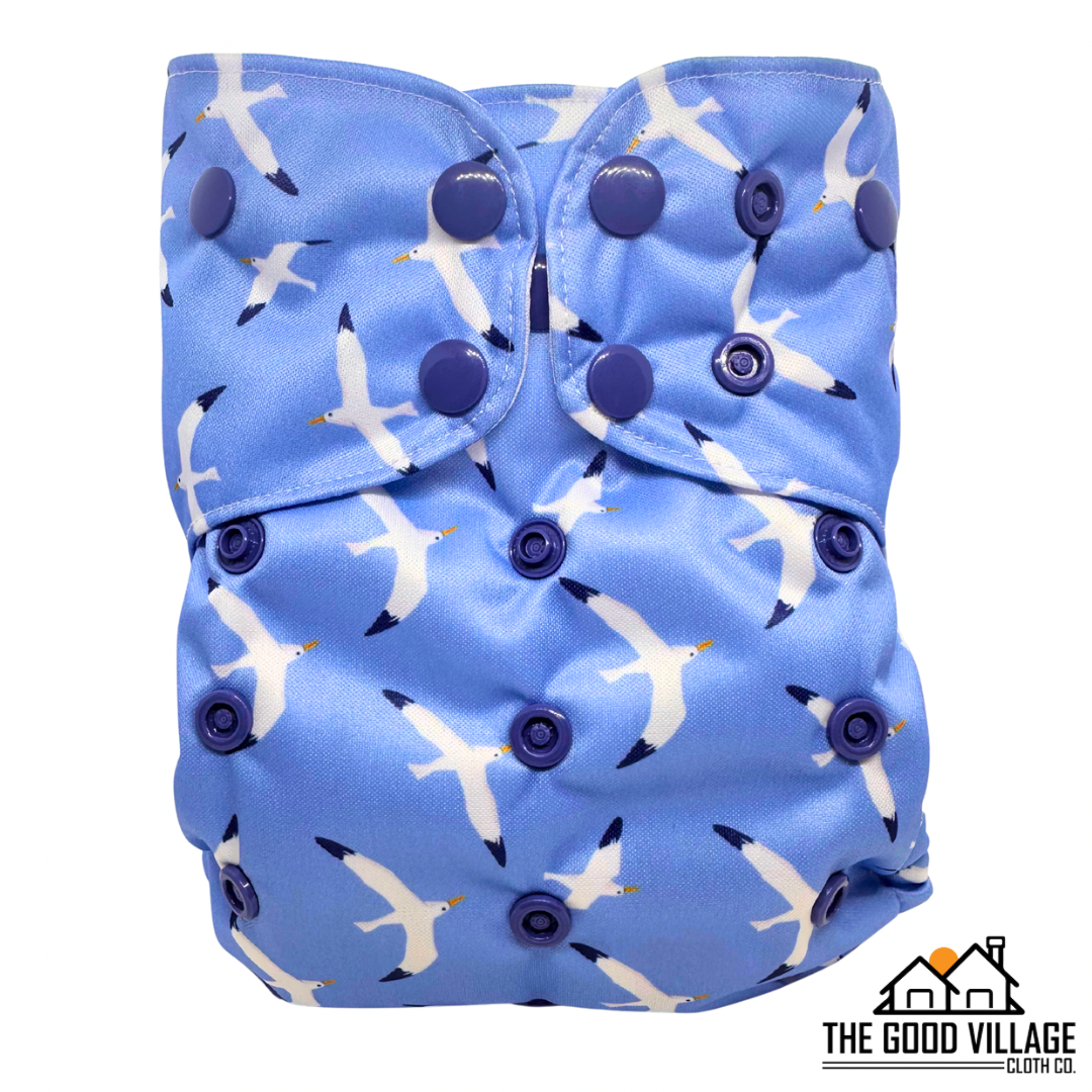 One Size Pocket Diaper | Gull Tide