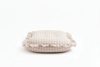 Beige Gingham Ruffle Baby Lounger Cover - BIG FRENCHIES