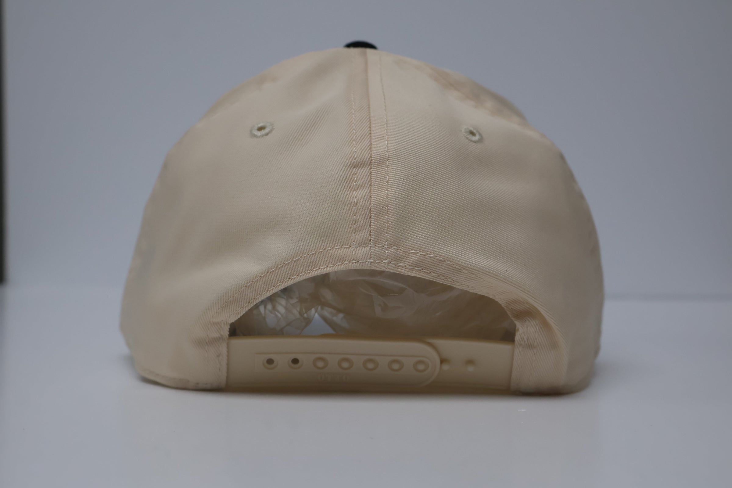 Dude it’s got a bush what the H custom embroidered hat SnapBack cream/black I Think You Should Affirm