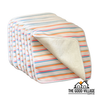 10-Pack Durable Bamboo Cloth Wipes – Easy Spray-Off with Water-Resistant AWJ | Wave Rider