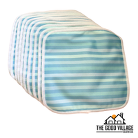 10-Pack Durable Bamboo Cloth Wipes – Easy Spray-Off with Water-Resistant AWJ | Breezy Bands