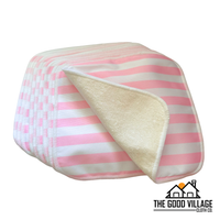 10-Pack Durable Bamboo Cloth Wipes – Easy Spray-Off with Water-Resistant AWJ | Blush Breeze