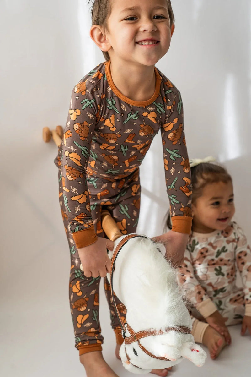 Highland Cow 2 Piece PJ's - BIG FRENCHIES