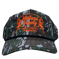 MIDLAND SUPPLY CAMO Rope SnapBack Cap Hat Custom Embroidered