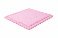Pink Gingham Padded Baby Play Mat