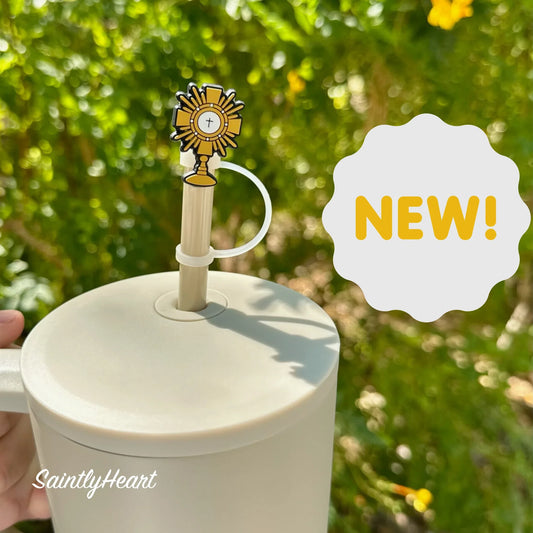 Catholic Straw Toppers: Adoration (a 2 pack!) - BIG FRENCHIES