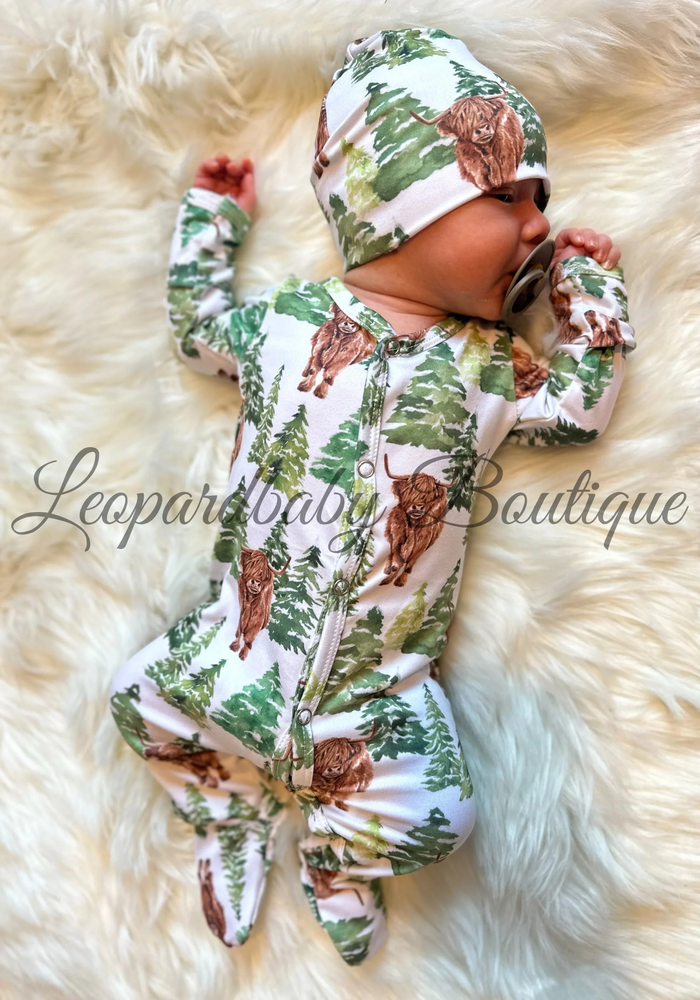 NEWBORN highland forrest sleeper Set - BIG FRENCHIES