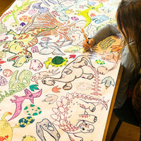 Dinosaur Coloring Tablecloth - BIG FRENCHIES