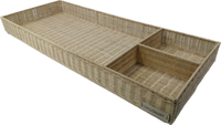 LELLOBABY™ X Hampton BABY-  Rattan Wicker Changing Tray Premier Plus+