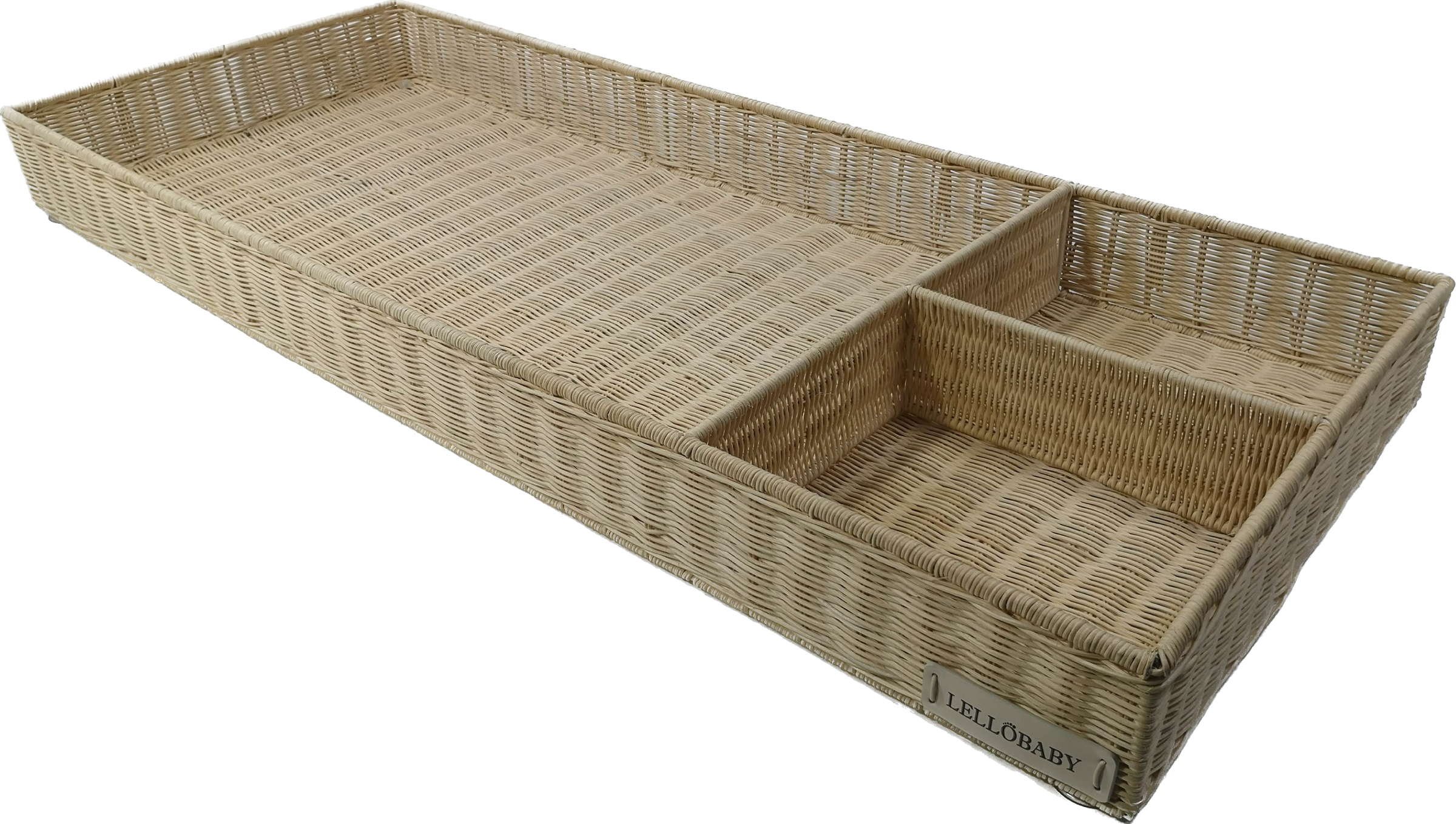 LELLOBABY™ X Hampton BABY-  Rattan Wicker Changing Tray Premier Plus+