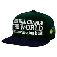 Beer Will Change The World Hat Custom Embroidered