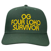 OG Four Loko Survivor Custom Embroidered SnapBack Hat Cap