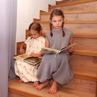 2-LAYER MERINO WOOL SLEEP SACK WITH OPEN LEGS - silver gray