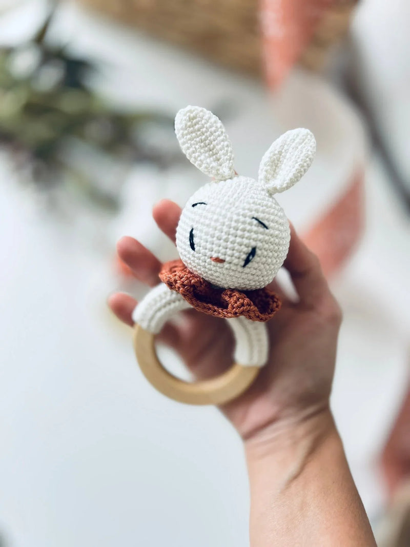 Bunny Rattle Teether (Gender Neutral Bunny) - BIG FRENCHIES