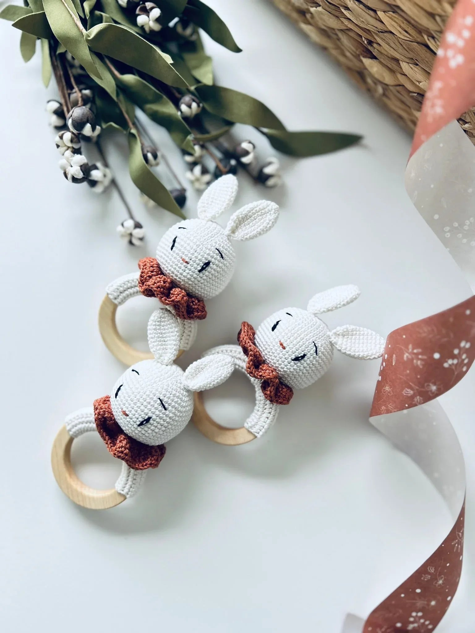 Bunny Rattle Teether (Gender Neutral Bunny) - BIG FRENCHIES