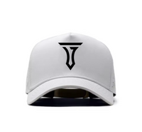 Iconic T 5 Panel Snapback Hat - White - BIG FRENCHIES