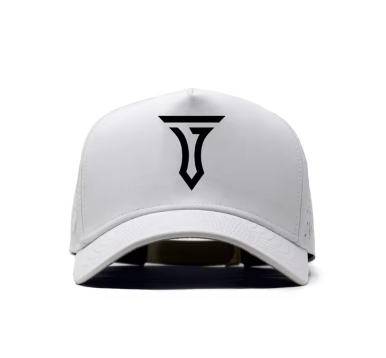 Iconic T 5 Panel Snapback Hat - White - BIG FRENCHIES