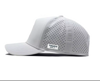Iconic T 5 Panel Snapback Hat - White - BIG FRENCHIES