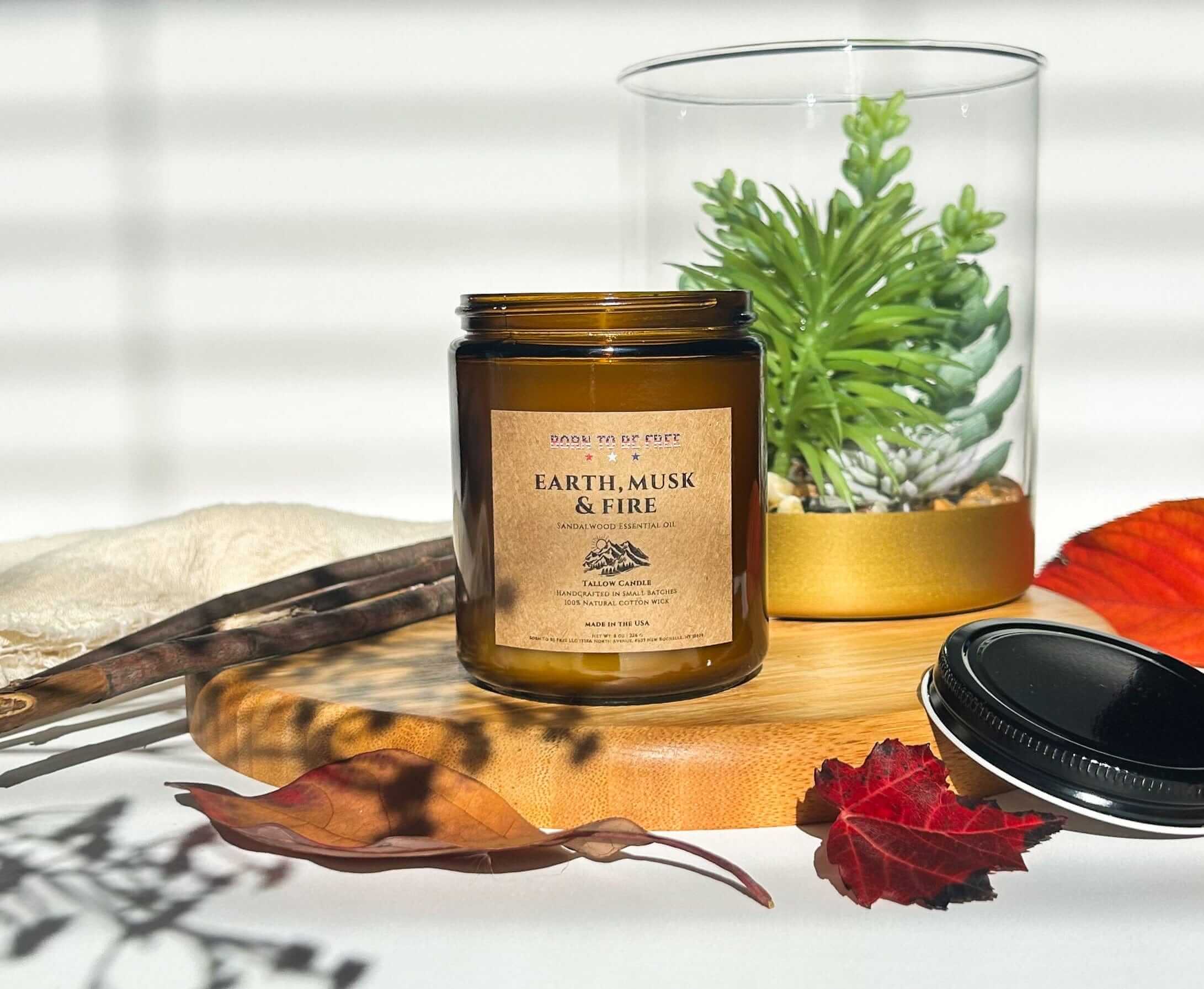 Earth Musk & Fire Tallow Candle - BIG FRENCHIES