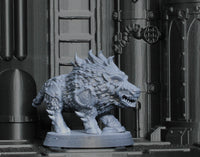 Grokk Brutelord by Atlan Forge – Resin Printed Grimdark Sci-Fi Mini With Wolf (28/32mm)