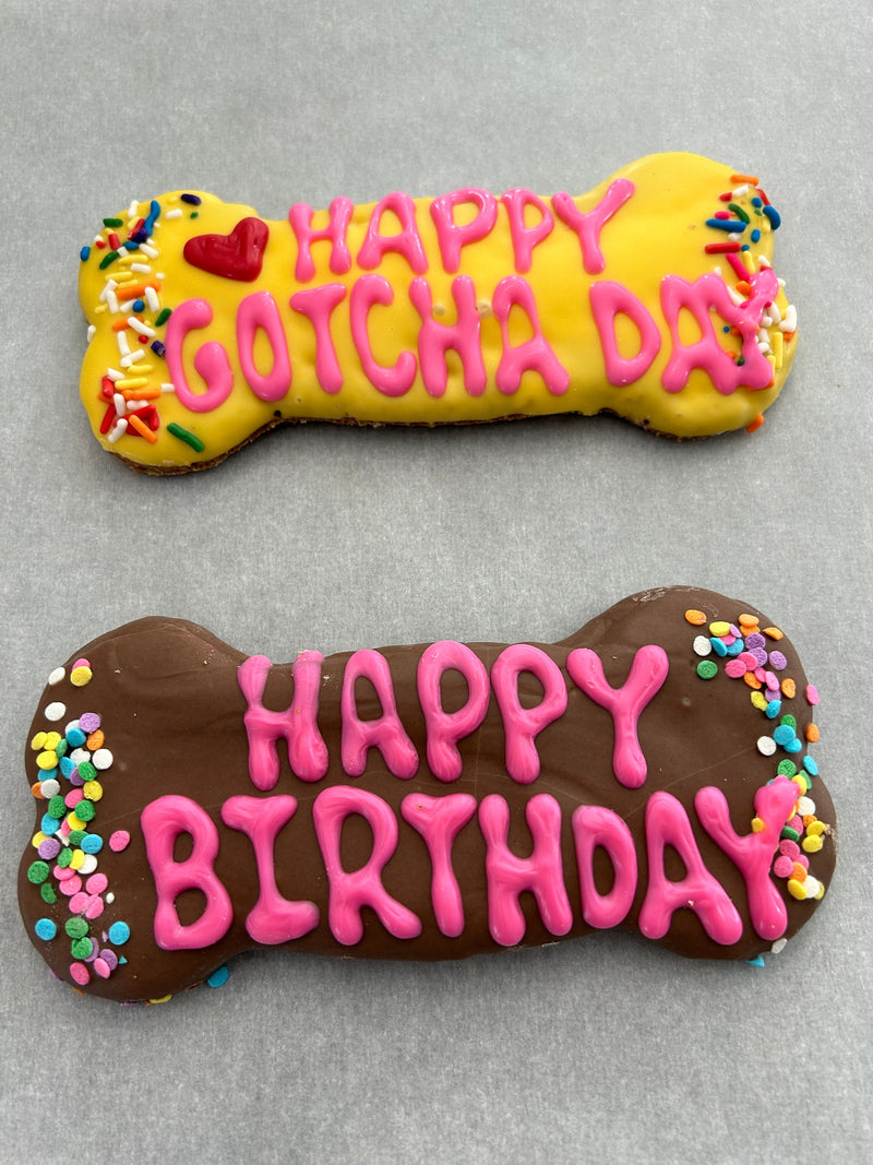 Lucy Loo Treat - Happy Birthday Bone - BIG FRENCHIES