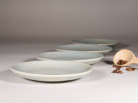 Cappuccino Cup, Latte Cup: Light Blue/White, 10-12 oz, Stoneware