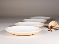 Cappuccino Cup, Latte Cup: Sandy/White, approximately 10 -12 oz, Stoneware