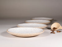 Cappuccino Cup, Latte Cup: Speckled/White, approximately 10-12 oz, Stoneware