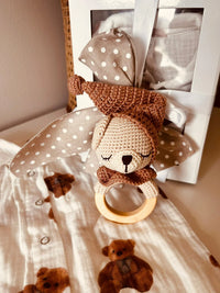 Teddy Bear Gift Set (Romper& Rattle) - BIG FRENCHIES