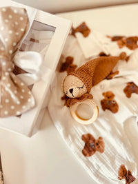 Teddy Bear Gift Set (Romper& Rattle) - BIG FRENCHIES