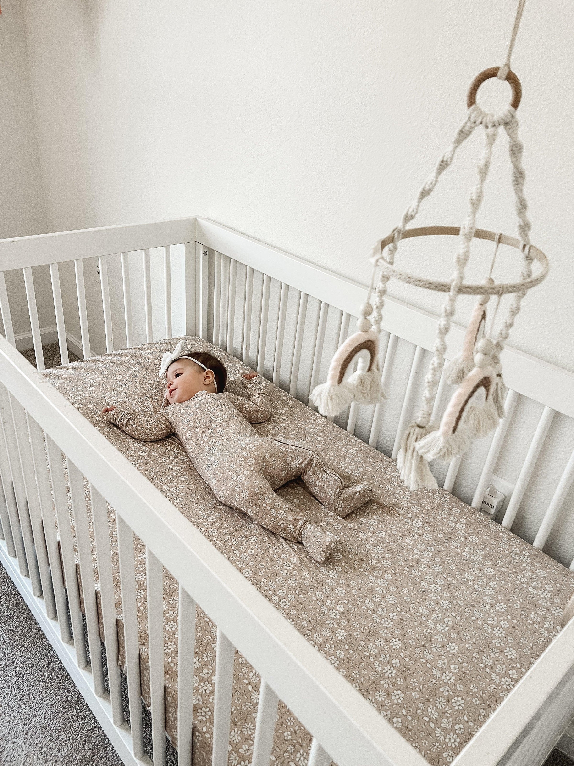 Dainty Ditsy Bamboo Crib Sheet - BIG FRENCHIES