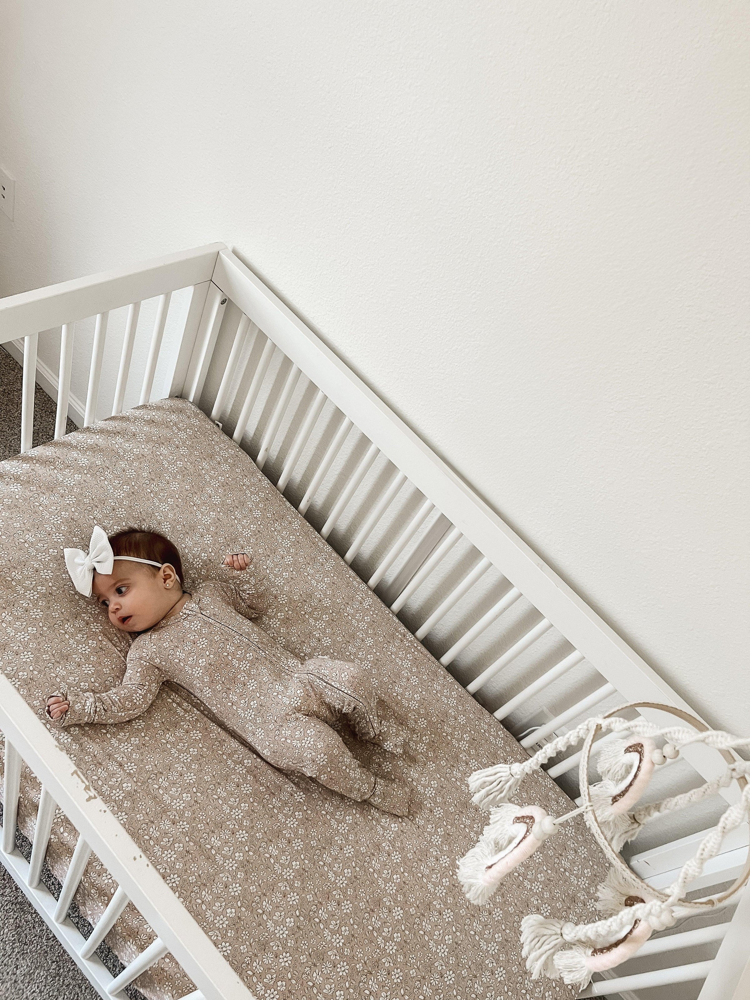 Dainty Ditsy Bamboo Crib Sheet - BIG FRENCHIES