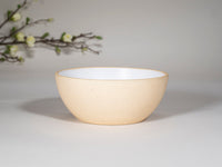 Breakfast Salad Soup Bowl White/Sandy Stoneware Handmade