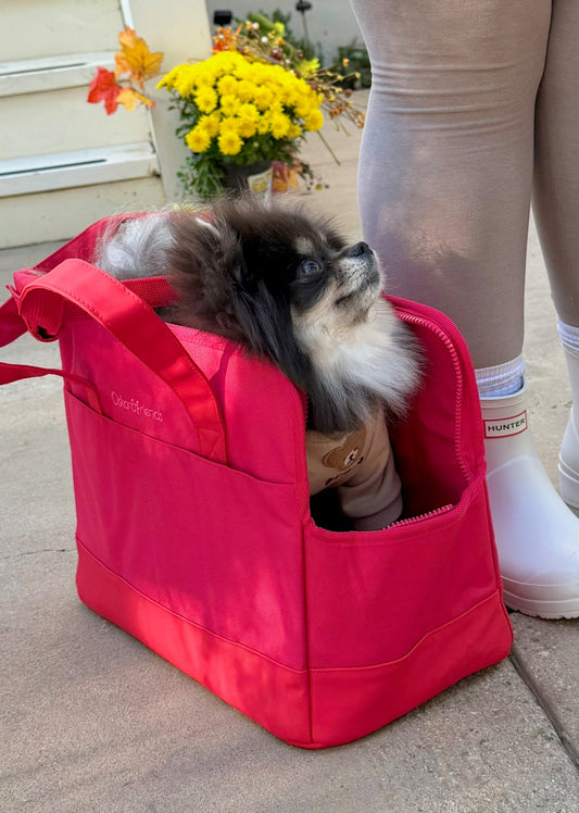 Rouge Berry Pet Tote Bag - BIG FRENCHIES