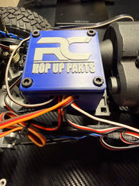 RC Hop Up Parts Large RC Receiver Box Black, Threaded M3 Inserts and Lid for CEN Racing F450, F250, Sicario