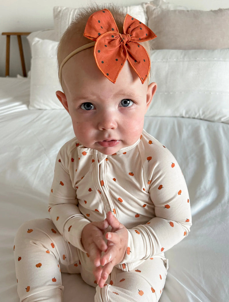 Little Pumpkin Bamboo Zippy Romper - BIG FRENCHIES