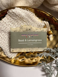 Basil & Lemongrass Tallow Soap Bar - BIG FRENCHIES