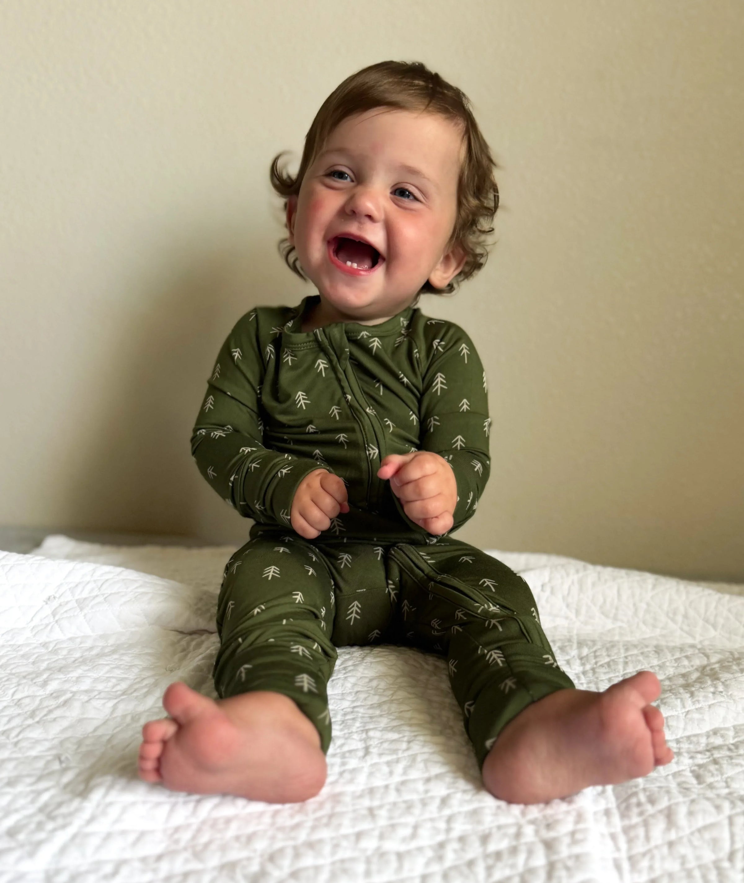 Christmas Tree Bamboo Pajamas - Zippy - BIG FRENCHIES