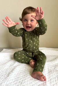 Christmas Tree Bamboo Pajamas - Zippy - BIG FRENCHIES