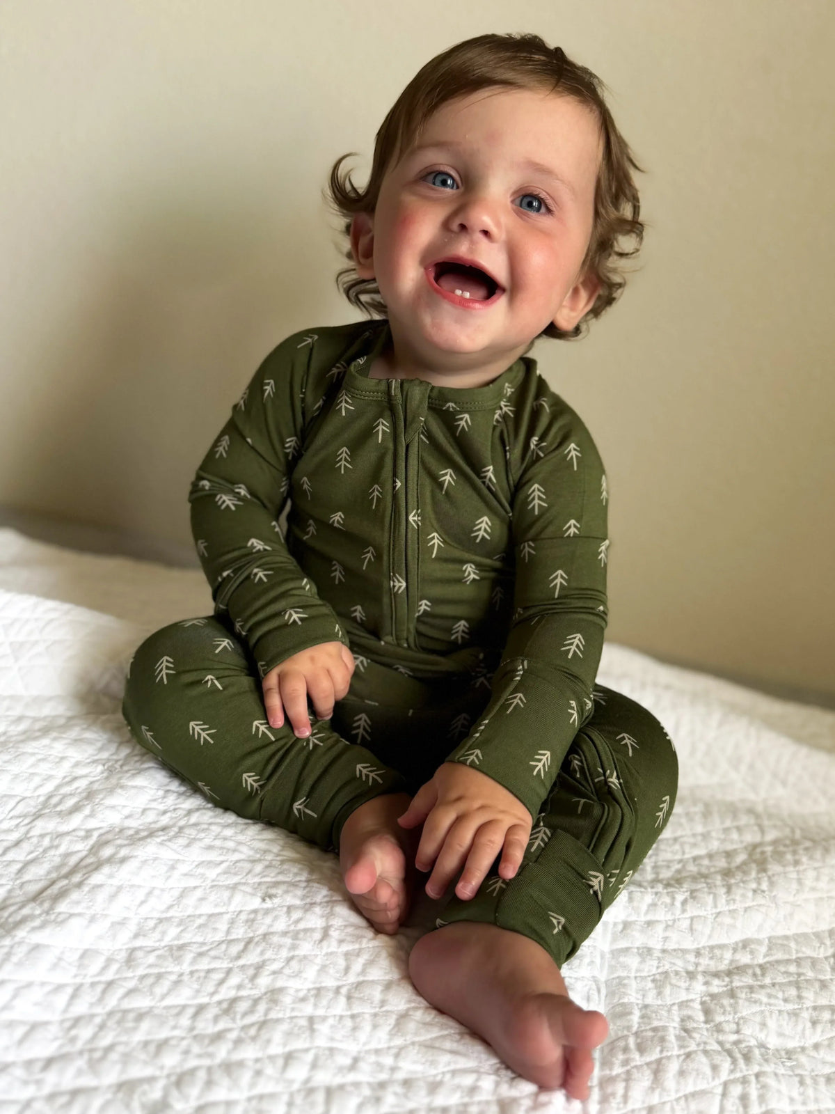 Christmas Tree Bamboo Pajamas - Zippy - BIG FRENCHIES
