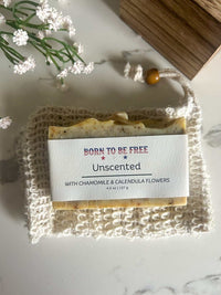Dried Chamomile & Calendula Unscented Tallow Soap Bar - BIG FRENCHIES