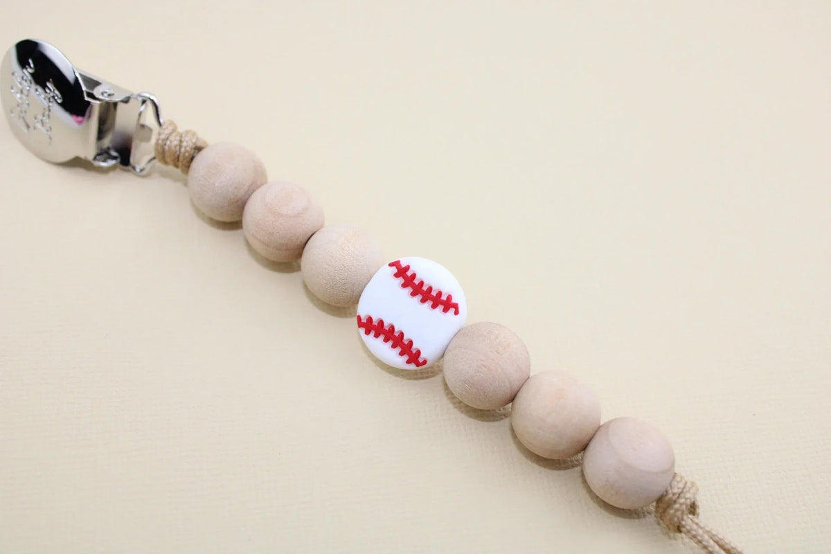 Pacifier Clips // Baseball - BIG FRENCHIES