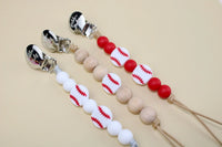 Pacifier Clips // Baseball - BIG FRENCHIES