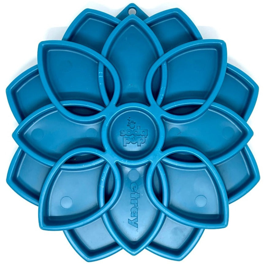 Mandala eTray Shallow Slow Feeder Dog Bowl for Enrichment | USA Made - BIG FRENCHIES