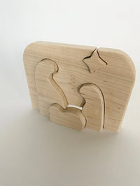 Modern Simple Wooden Nativity Scene Christmas Puzzle - BIG FRENCHIES